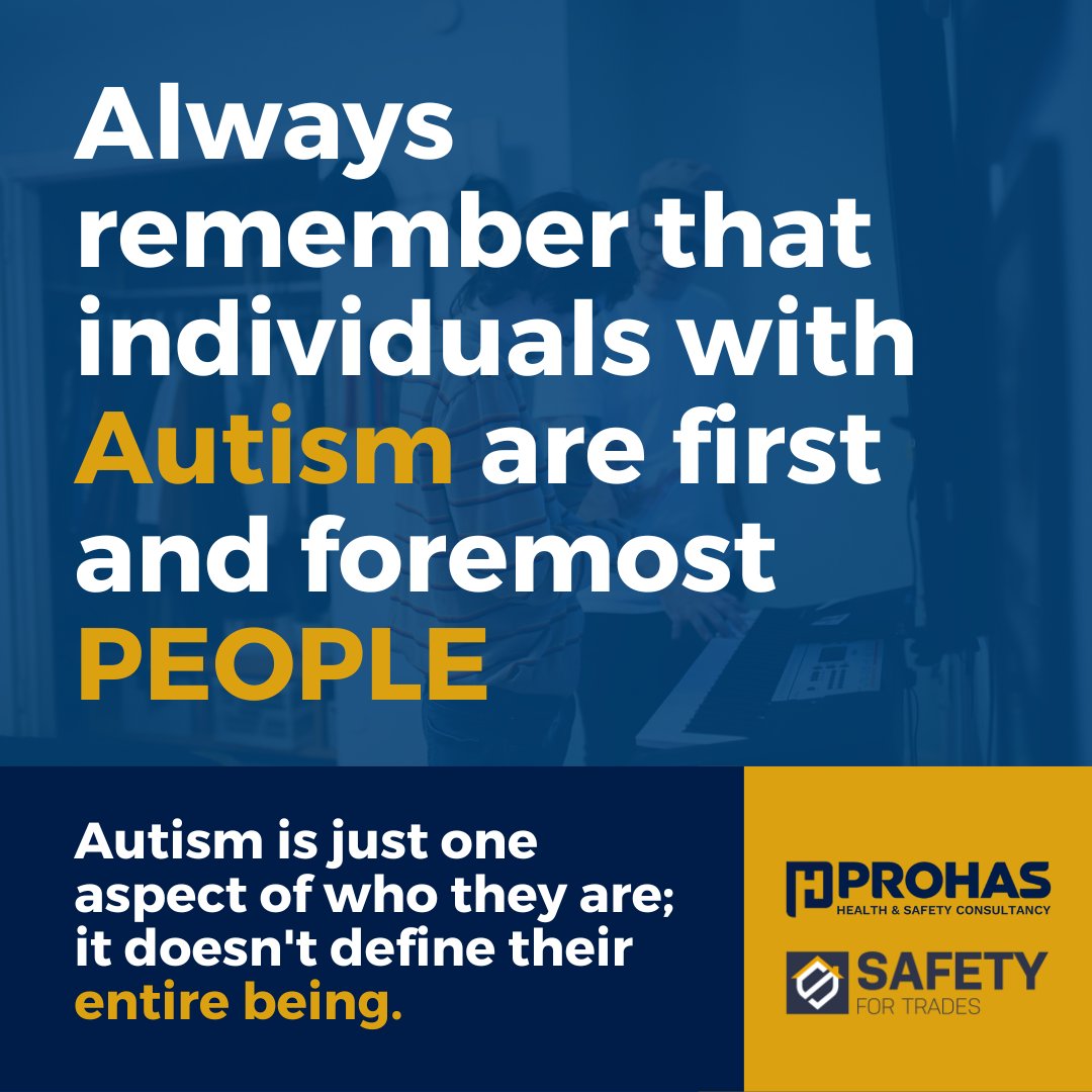 Prohas_Safety's tweet photo. Always remember that individuals with Autism are first and foremost PEOPLE

Instead of labeling them as "autistic," let's show them love and respect, treating them with the same care and kindness we extend to others https://t.co/EW3ZPKztDo