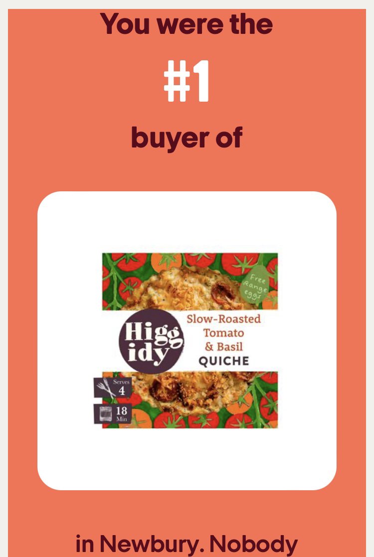 InABitOfAPickle's tweet photo. @nectar not sure what’s happened here, but I’ve never bought this quiche at all! The rest of my #Checkyouout seems to be correct though! https://t.co/HXbraY4Mse