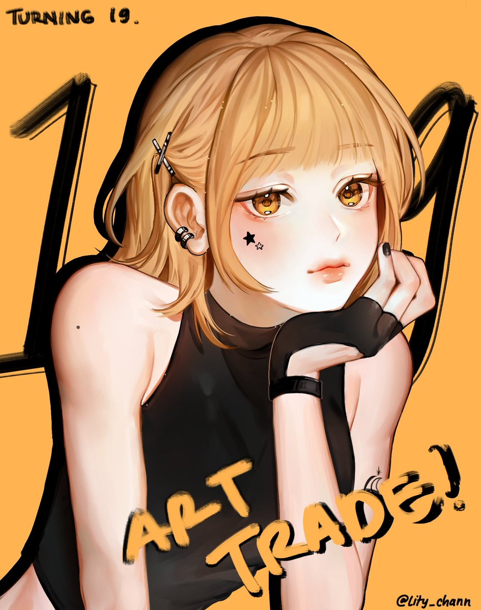 lity_chann's tweet photo. ART TRADE ft. my OC Chika
How to join
♥︎ must be a follower (newcomers r welcome ehe) 
♥︎ like and retweet
♥︎ comment to share your OC, any character u want me to draw. 
💓I'll DM you if you're chosen💓
#lity_ocs (birthday snacks for y'all) turning 19 is a bit too serious https://t.co/yvRdJePP0m