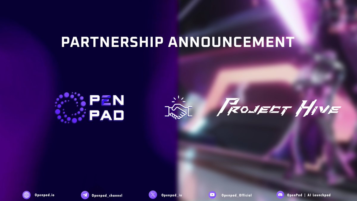 OpenPad AI (@openpad_io) on Twitter photo 🤝 Partnership Announcement: OpenPad X Project Hive 🤝
Embark on a new era of collaboration as OpenPad proudly announces its partnership with <a href="/Project_Hive_io/">Project Hive</a> - Solana-based competitive play-and-earn tactical game providing players with AAA-quality visual gaming experience in 🤝 Partnership Announcement: OpenPad X Project Hive 🤝
Embark on a new era of collaboration as OpenPad proudly announces its partnership with <a href="/Project_Hive_io/">Project Hive</a> - Solana-based competitive play-and-earn tactical game providing players with AAA-quality visual gaming experience in