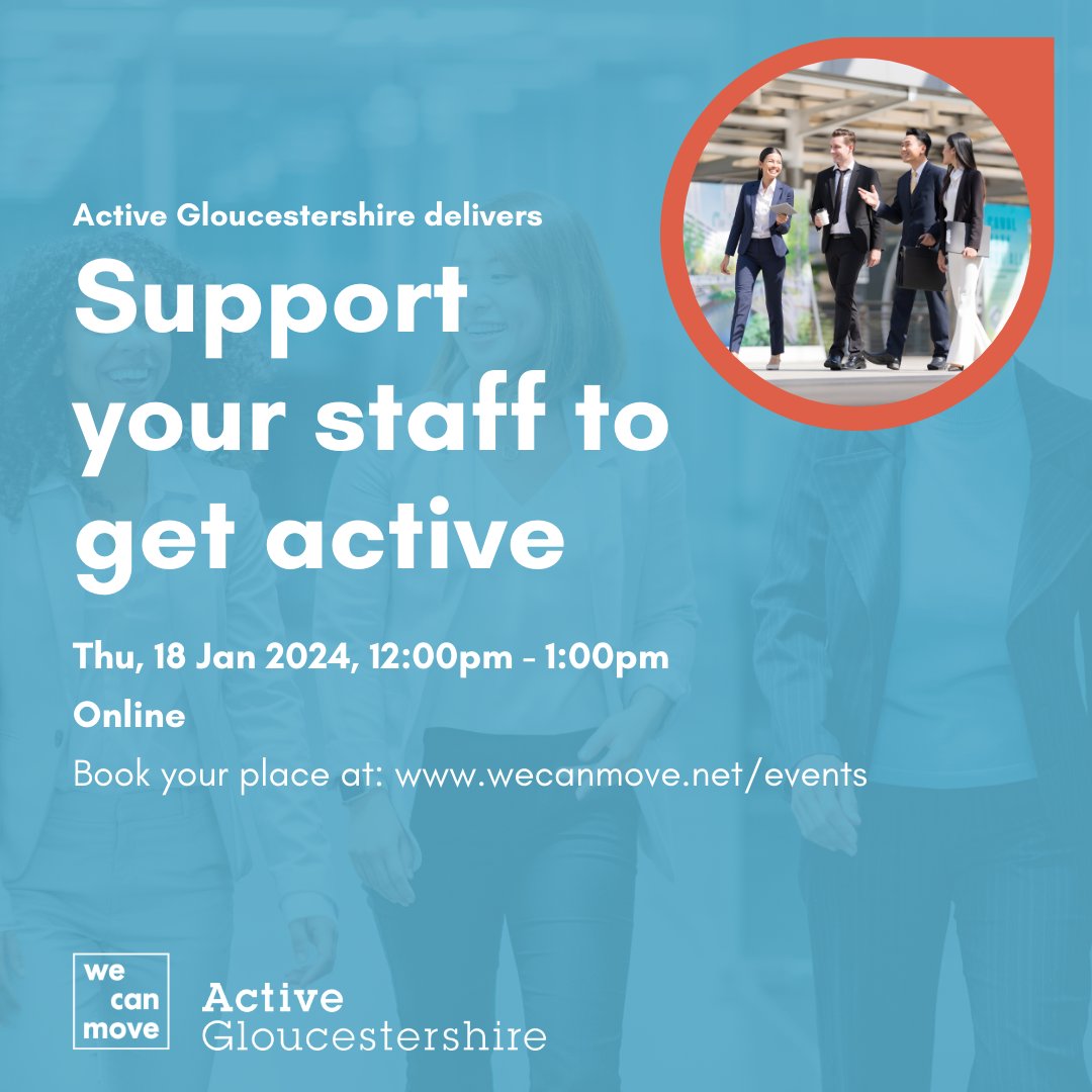 activeglos's tweet photo. 📢Calling all Gloucestershire businesses – learn how you can support your staff to get more active!

We are hosting a lunchtime webinar on the topic of active and sustainable commuting. 

👉To book your place, head to our bio! https://t.co/2UALiuJ53Y