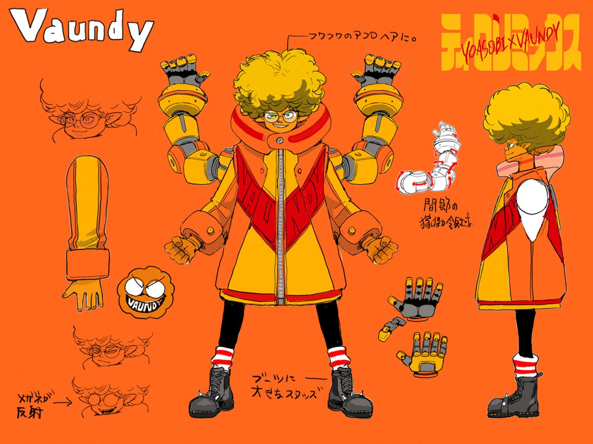 ティロリミックス キャラデザ公開 vol.2 🤖Vaundy🤖 designed by Acky