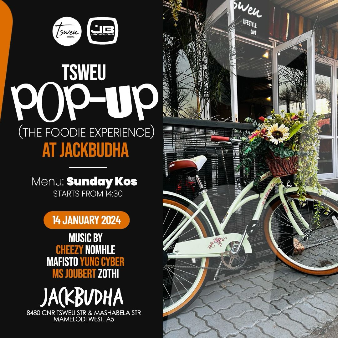 nsambocca's tweet image. We popping up @Jackbudha tomorrow 🍾 #SundayKos #TsweuPopUp #DayTimeFun #Lunch #TsweuLifestyleVisitsJackbudha