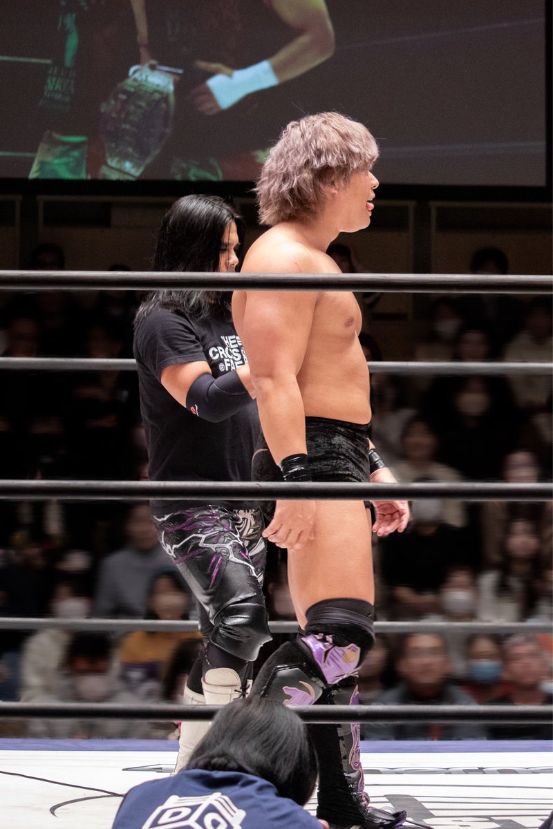 michuu0922's tweet image. ｡ﾟ
＼1/21 ▷ KO-Dタッグ選手権試合🏆／

#高尾蒼馬　#翔太
#ROMANCEDAWN
💥VS💥
#佐々木大輔　#KANON
#DAMNATION_TA 

#ddtpro