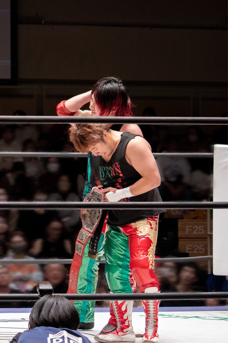 michuu0922's tweet image. ｡ﾟ
＼1/21 ▷ KO-Dタッグ選手権試合🏆／

#高尾蒼馬　#翔太
#ROMANCEDAWN
💥VS💥
#佐々木大輔　#KANON
#DAMNATION_TA 

#ddtpro