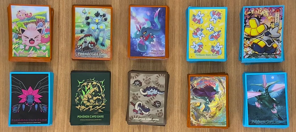 All 10 Deck Sleeve designs have been revealed from the Pokemon