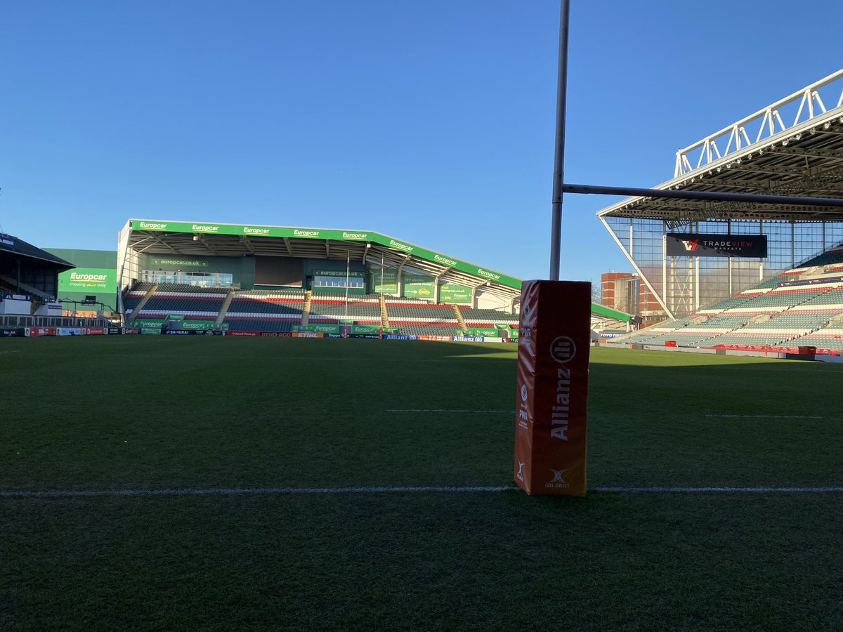 cherylh92610958's tweet photo. A beautiful blue sky’s at @MattioliWoods Welford road all ready for the lunchtime game @TigersWomens v @BristolBearsW #womaninsport https://t.co/e5fmniPgNW