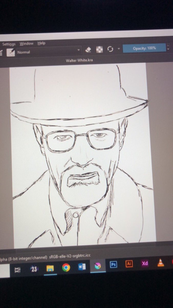 zemzyjuice's tweet photo. new painting: heisenberg 💊 https://t.co/u6UJl656Ns