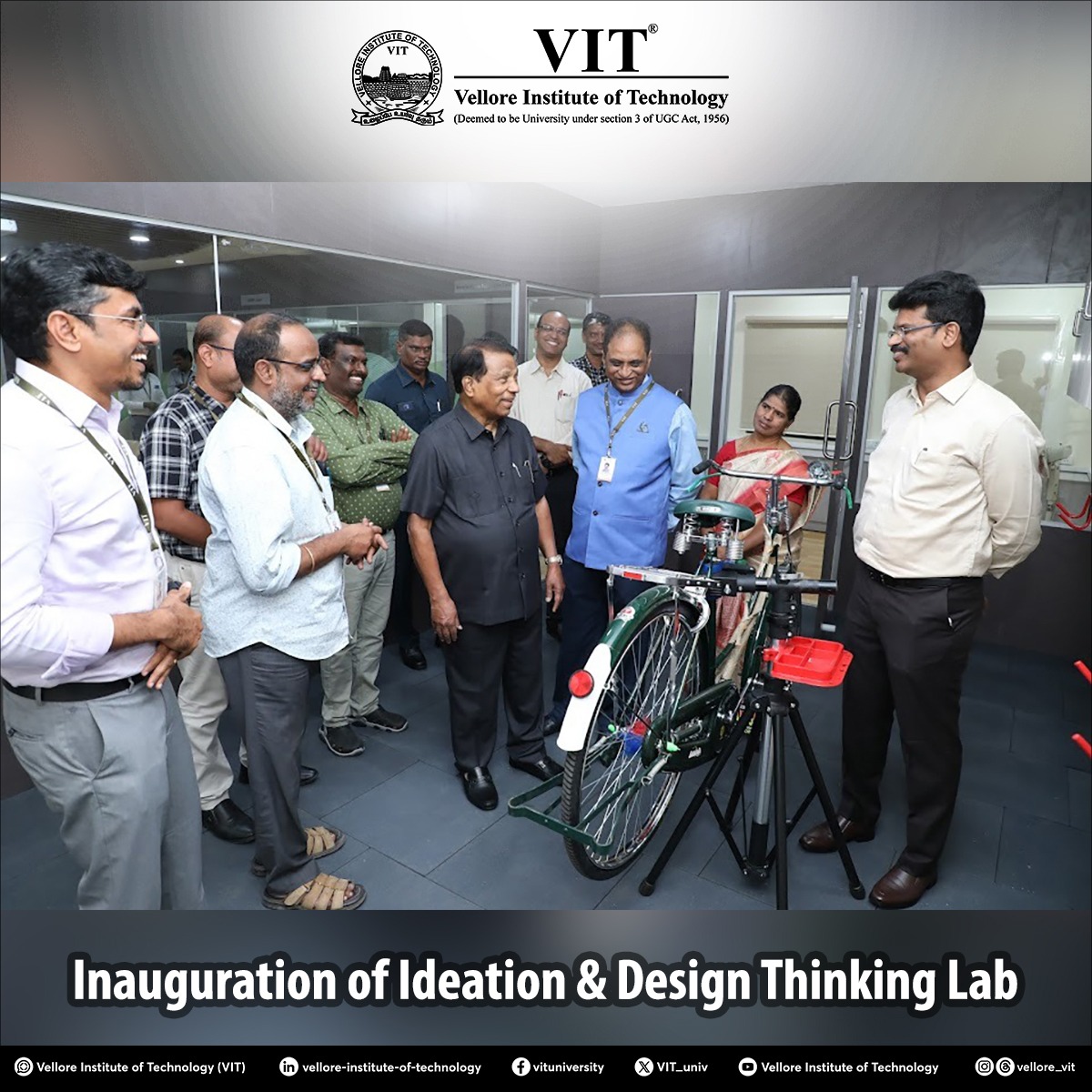 VIT_univ's tweet photo. Inauguration of the Ideation & Design Thinking Lab and the “renovated” Computer Aided Manufacturing Lab under the School of #MechanicalEngineering (SMEC) happened on January 10, 2024.
#VIT #SMECLabs #IdeationAndDesignThinkingLab #ComputerAidedManufacturingLab #CAMLab https://t.co/jUponNa41f