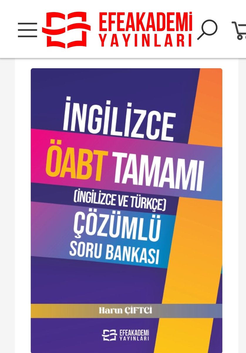 harunciftci78's tweet photo. Sekiz yıllık bir yolculuktan sonra tamamlamış olduğum İngilizce öğretmenliği alan bilgisi testine (İÖABT) yönelik soru bankamız yayınlanarak satışa çıkmıştır. Sınava hazırlanan tüm arkadaşlarımıza hayırlı olması dileklerimle. https://t.co/qi3WJuLb1r
