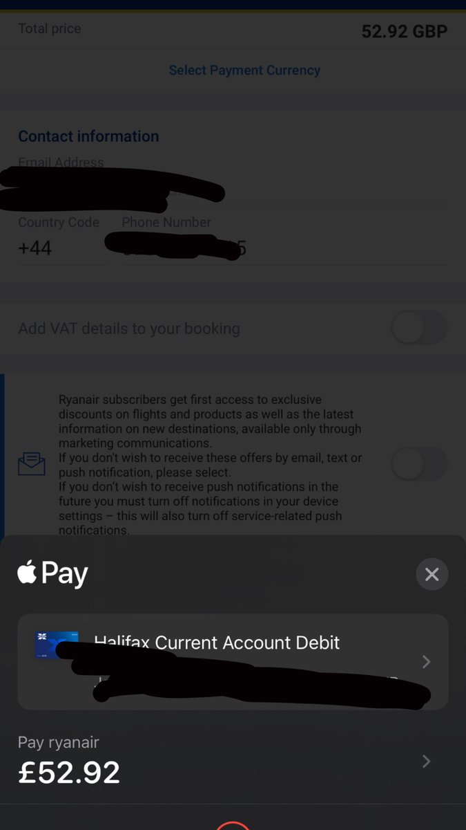 bigjackko's tweet photo. @arisbabyd0ll @askryanair i have the same problem, tried different bank cards and phones https://t.co/89JQOHGqrZ
