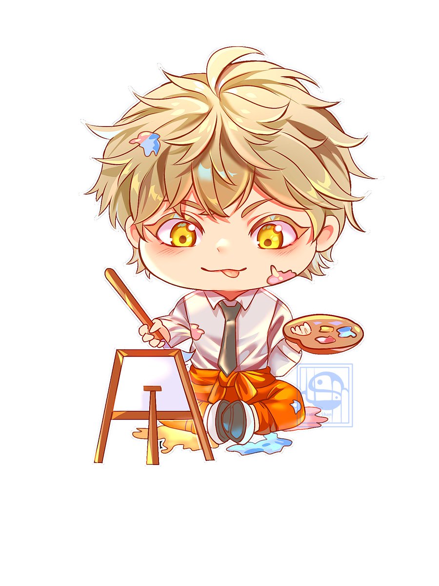 sor4zuk1's tweet photo. It was several months ago, and I just uploaded it right now😔 
#fanart #chibi #blueperiod #yotasuke #yatora #hashida #digitalart #ibispaint https://t.co/5ZLUbQib8a