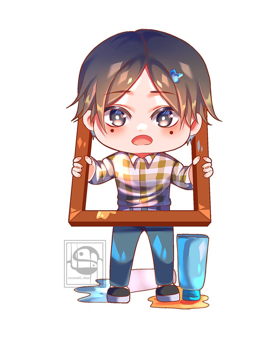 sor4zuk1's tweet photo. It was several months ago, and I just uploaded it right now😔 
#fanart #chibi #blueperiod #yotasuke #yatora #hashida #digitalart #ibispaint https://t.co/5ZLUbQib8a