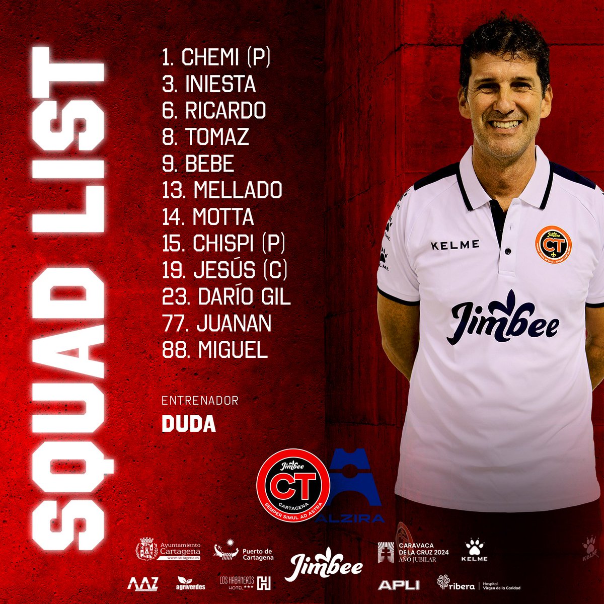 _SBS_Sport's tweet photo. Primera convocatoria de 𝘿𝙖𝙫𝙞𝙙 𝙄𝙣𝙞𝙚𝙨𝙩𝙖 con el primer equipo de @JimbeeCartagena 

#sbssportplayers | @DavidIniesta21 https://t.co/RSaynmH4Zz