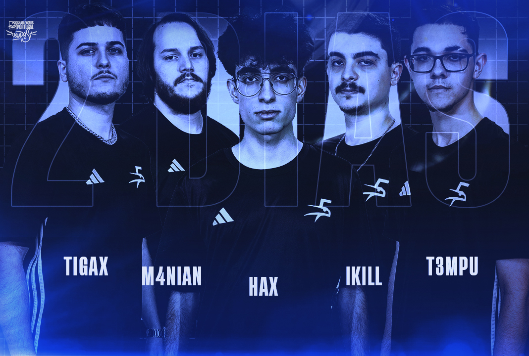 🔵COUNTDOWN⚪️

Faltam apenas 2 dias para a tão aguardada estreia na <a href="/valleague_pt/">VALORANT Challengers Portugal: Tempest</a>  

Convidamos todos a testemunharem a nossa jornada, espetáculo e emoção estão garantidos, e tu estás?

𝑳𝒆𝒕 𝒕𝒉𝒆 𝒇𝒆𝒂𝒕𝒉𝒆𝒓𝒔 𝒇𝒍𝒚 

#VALTempest #GOHOF