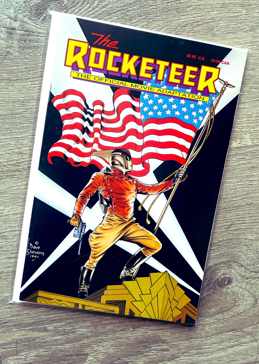 Cover of the week, Movie adaption edition, #DaveStevens the #Rocketeer 1.  Surprised I didn’t already have this, mid-grade minus I think, but glad I have a copy finally. From my recent back issue delivery 🚚.