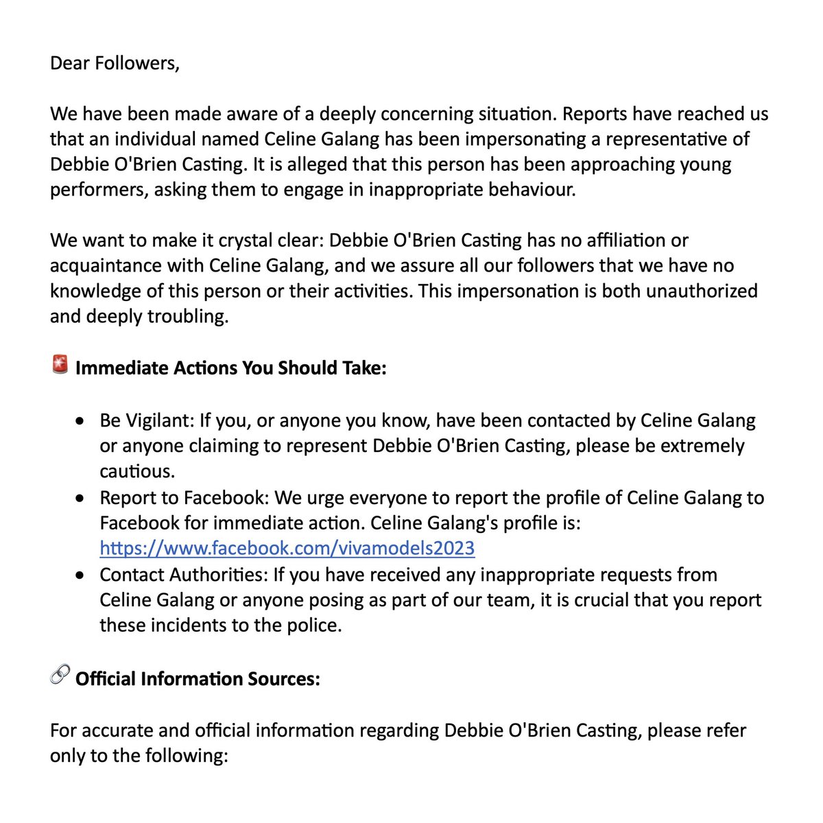 dobcasting's tweet image. Please read urgently regarding something we have recently been made aware of.