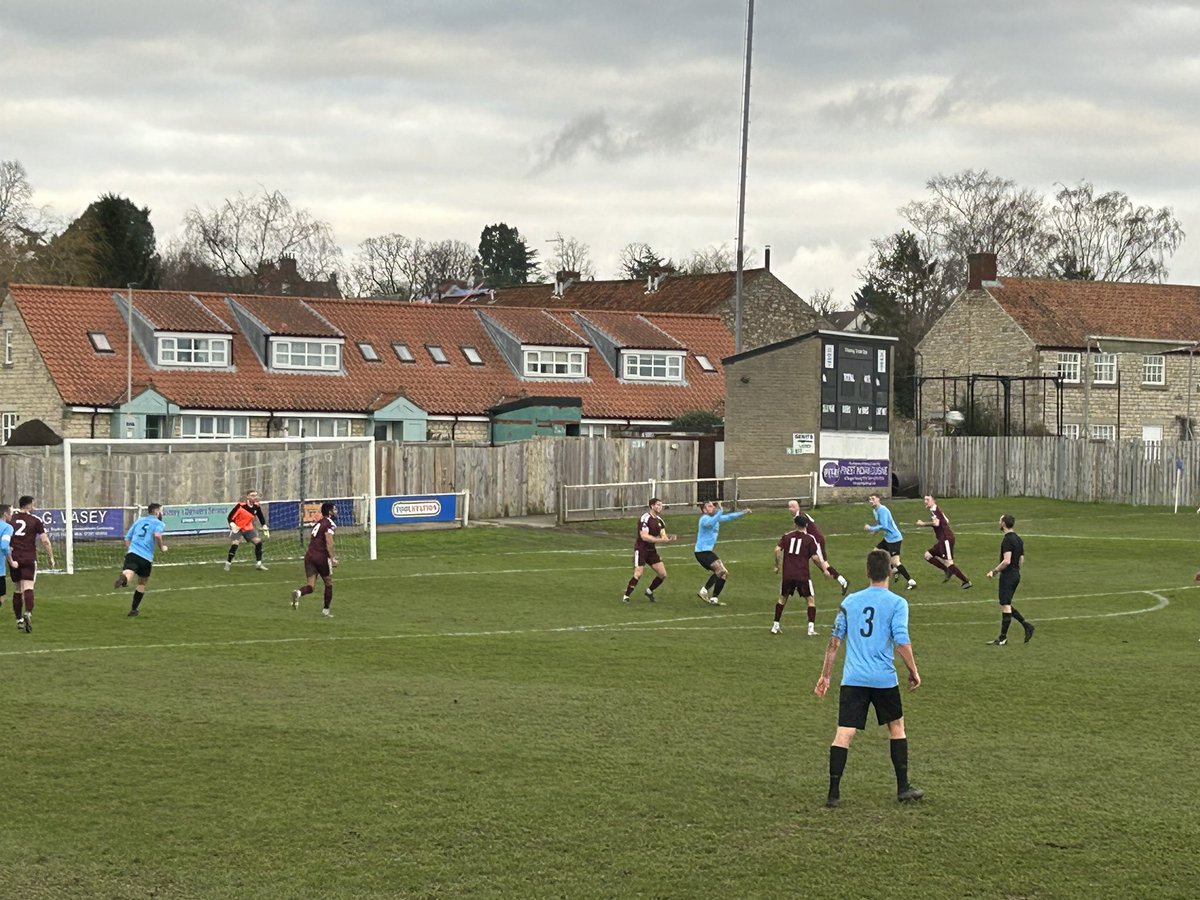 15 mins in at Pickering and it’s still 0-0 between the York Football League and the West Yorkshire Football League