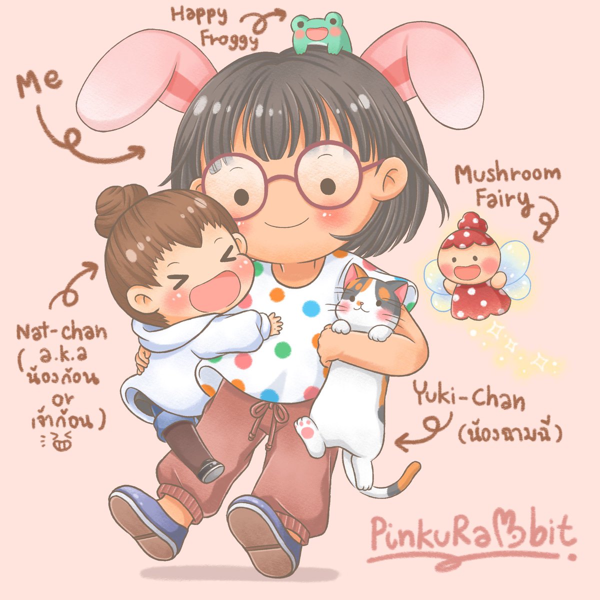 Keepups_studio's tweet photo. สวัสดีค่ะ
มัดหมี่ จากแอค @PinkuRabbit_art นะคะ
แอคนี้เป็นโปรเจคพิเศษที่ทำรวมกับน้องๆ อีก 3 คน เอาไว้ร่วมกันสร้างผลงานในโอกาสต่างๆ ค่ะ
แนะนำตัว: เรามี OC ประจำตัวชื่อนัทจัง(เจ้าก้อน) กับยูกิจังแมวสามสี ที่จะพาเพื่อนๆ ไปเที่ยวในโลกจินตนาการค่ะ💕
#keepups #pinkurabbit https://t.co/uzQmMGYthV