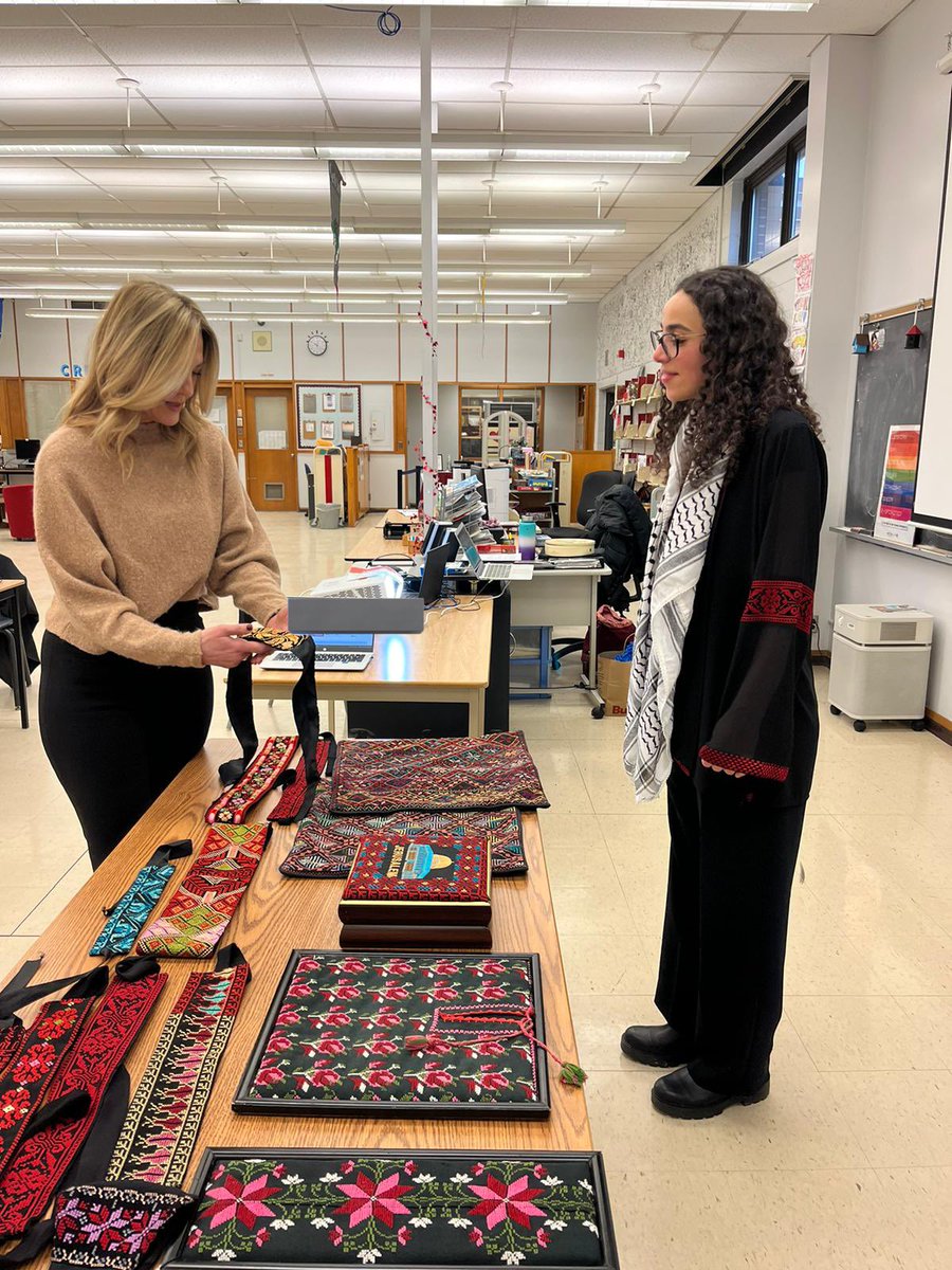 Sincere gratitude to Summer Hawamdeh for sharing with our Ps/VPs important learning on Palestinian heritage/identities & the significance of Tatreez/Embroidery & affirming 🇵🇸students & their lived experiences. Grateful 4 your wisdom & vulnerability. #PalestinianResilience #Gaza