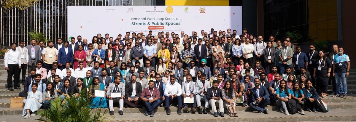 PCMCSarathi's tweet photo. National workshop on Streets and Public Spaces concludes on a high note in Pimpri Chinchwad.
#SmartCitiesMission #HealthyStreets #Streetsandpublicspaces #smartstreets #streets4people #cycles4change #placemakingmarathon https://t.co/BzGD8reV0F