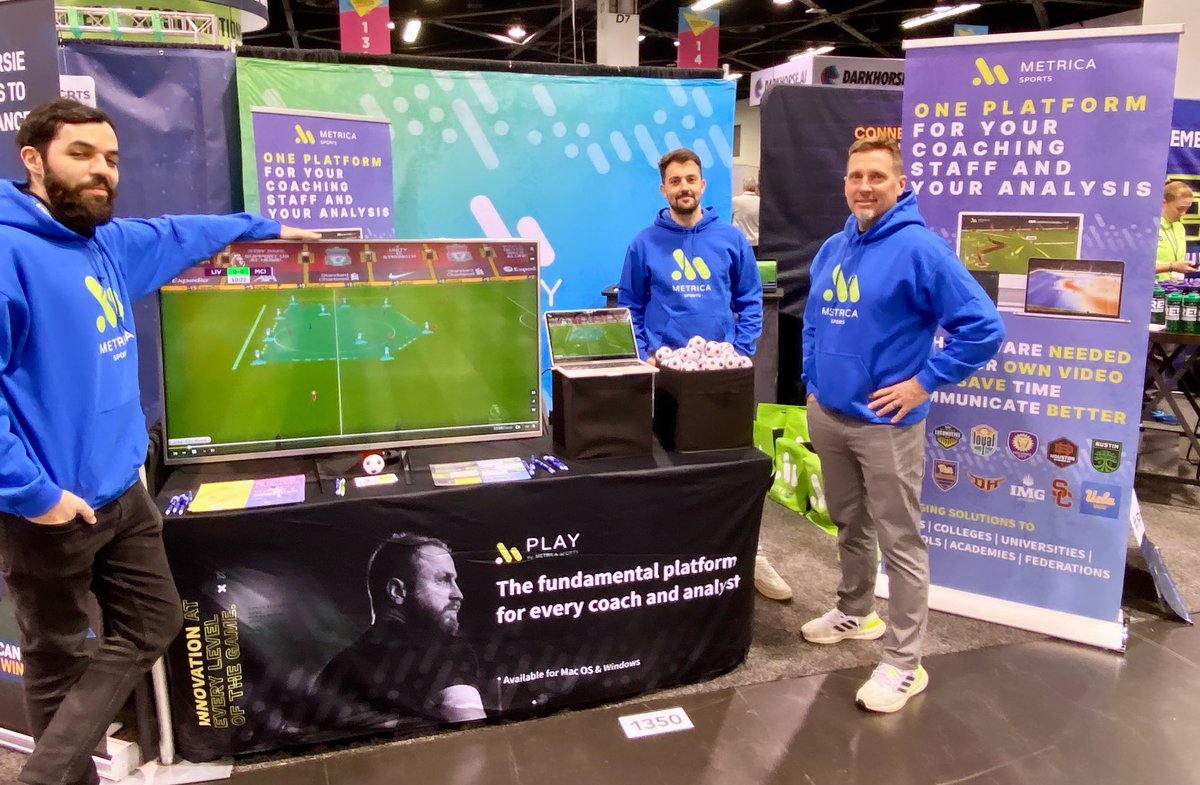 We're very excited to be part of the United Soccer Coaches Convention ⚽️ Come swing by our booth nr. 1350 and see what's new! 👋 We'll be demoing our coding and video analysis platform to all attendees. 🚀