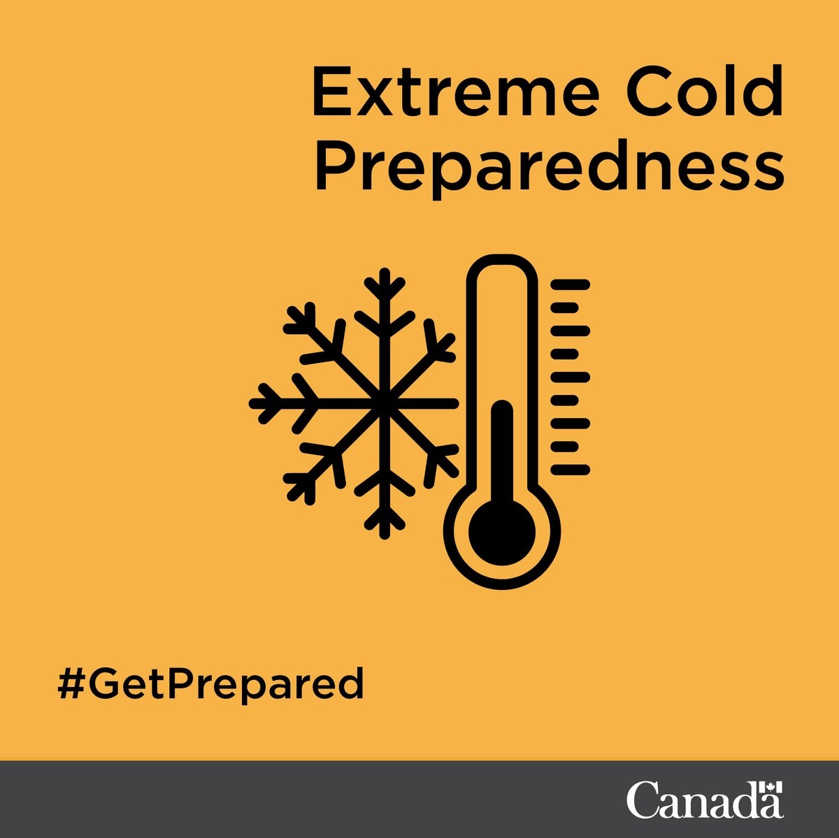 During extreme cold conditions, dress appropriately for the weather: •Wear layers •Change out of wet clothing •Protect your face from frostbite or windburn More tips: canada.ca/en/health-cana…