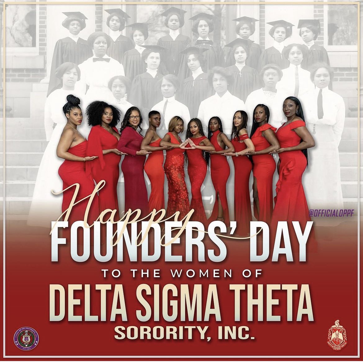 Happy Founder's Day to the Beautiful Women of Delta Sigma Theta Sorority, Incorporated. We appreciate your 111 years of service and contributions to the community! RQQ