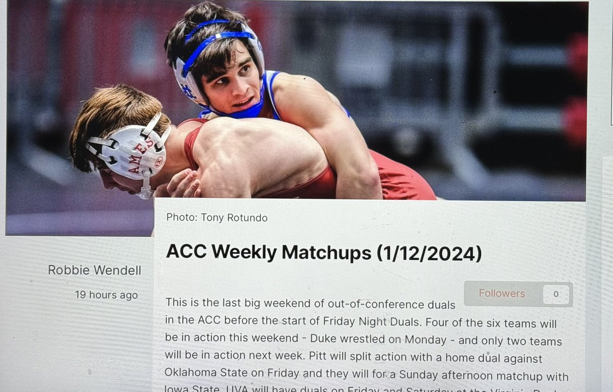 DanOCone's tweet photo. Great pre-cap about @Pitt_WRES from @InterMat. Strength of schedule is a 10⬆️ and look at this kid @Santa123Vincent CC: @ShoreThingWC @BMHSwrestling https://t.co/9KTs0rMULA