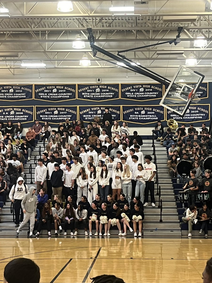 Great showing last night by our DVHS Student Section! Boys Basketball took home the win vs. Corona del Sol