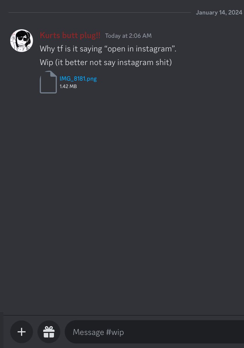 vibe_jk's tweet image. Is it just me or discord is making me open pics in instagram even tho it doesn’t exist there at all

#discord #discorderror ???