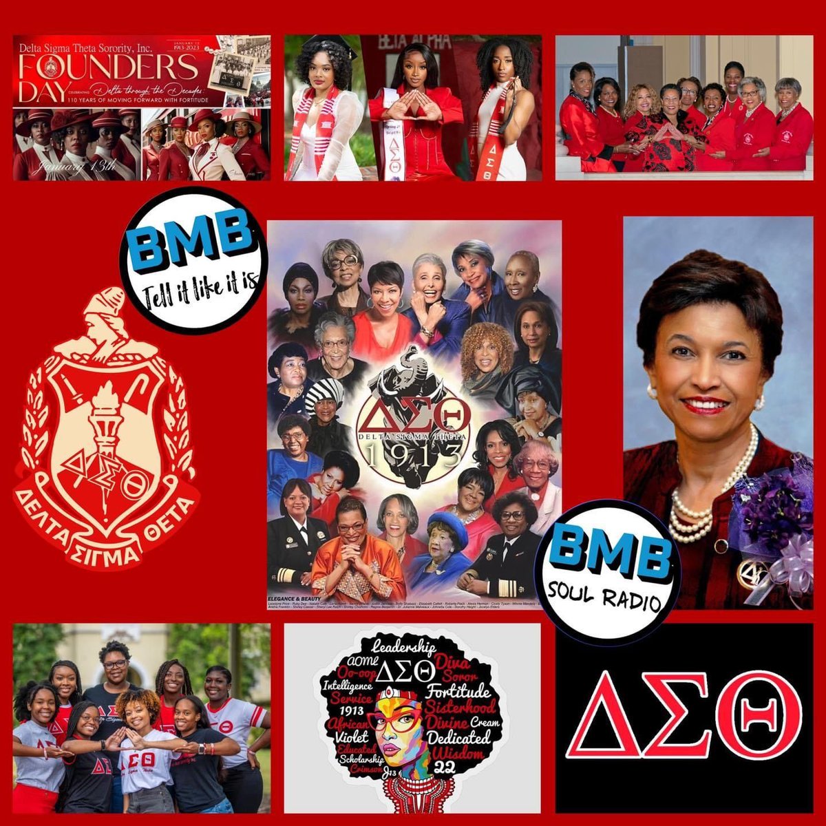 Bmbempower's tweet image. Happy Founders Day to Delta Sigma Theta Sorority, Inc is a historically African American sorority. Delta Sigma Theta was founded on January 13, 1913, by twenty-two women at Howard University in Washington, D.C.
#foundersday #DeltaSigmaTheta #ΔΣΘ #Sorority