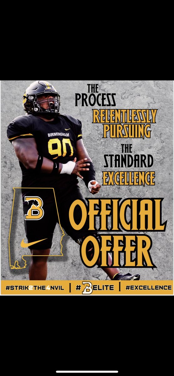 Blessed to receive my first offer from Birmingham Southern. 
<a href="/NCSRecruiting/">Nashville Christian Football Page</a>