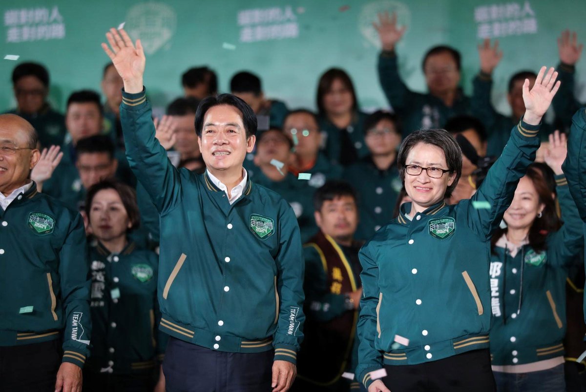CommonWealth Magazine (@cwm_en) on Twitter photo <a href="/DPPonline/">民主進步黨 Democratic Progressive Party</a>'s <a href="/ChingteLai/">賴清德Lai Ching-te</a> and <a href="/bikhim/">Bi-khim Hsiao 蕭美琴</a> were elected as #Taiwan's new president and vice president on Jan 13.
What challenges are ahead for DPP's third term? bit.ly/3TYJMK0 <a href="/DPPonline/">民主進步黨 Democratic Progressive Party</a>'s <a href="/ChingteLai/">賴清德Lai Ching-te</a> and <a href="/bikhim/">Bi-khim Hsiao 蕭美琴</a> were elected as #Taiwan's new president and vice president on Jan 13.
What challenges are ahead for DPP's third term? bit.ly/3TYJMK0