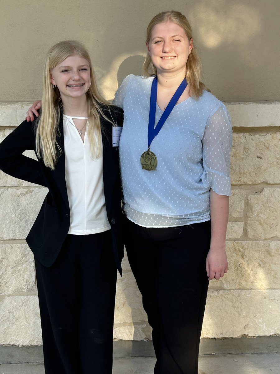 Congratulations to my senior DECA buff, Maddy, who is state bound for the third year in a row! 💙💛💙💛