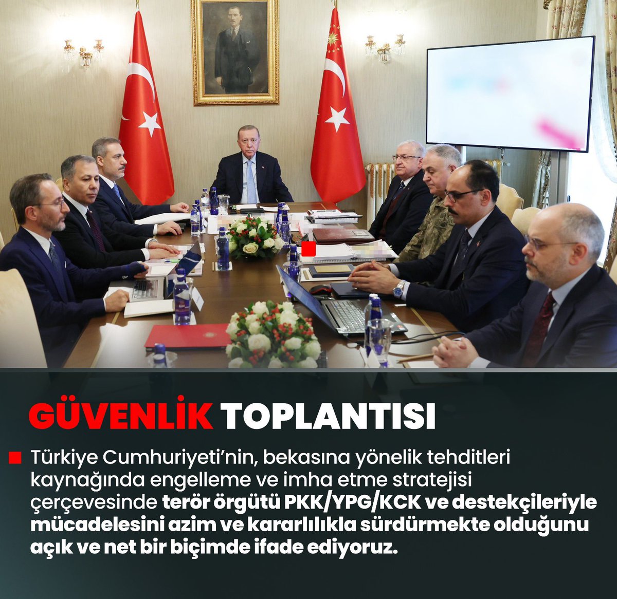 Genel Başkanımız ve Cumhurbaşkanımız Sn.Recep Tayyip Erdoğan: Türkiye yüzyılı hedeflerimizin önünü kesmek için kurulan tuzaklara maşalık yapanları da,onların iplerini ellerinde tutanları da hüsrana uğratmakta kararlıyız. #GüvenlikToplantısı