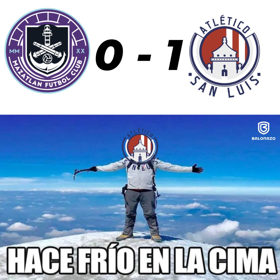 LÍDERES POTOSINOS 😎🤣

Con un golazo de Bonatini, el Atlético de San Luis venció por la minina al Mazatlán y son los líderes momentáneos 

#Mazatlán #SanLuis #Futbol #LigaMX #México #TerritorioBalonazo