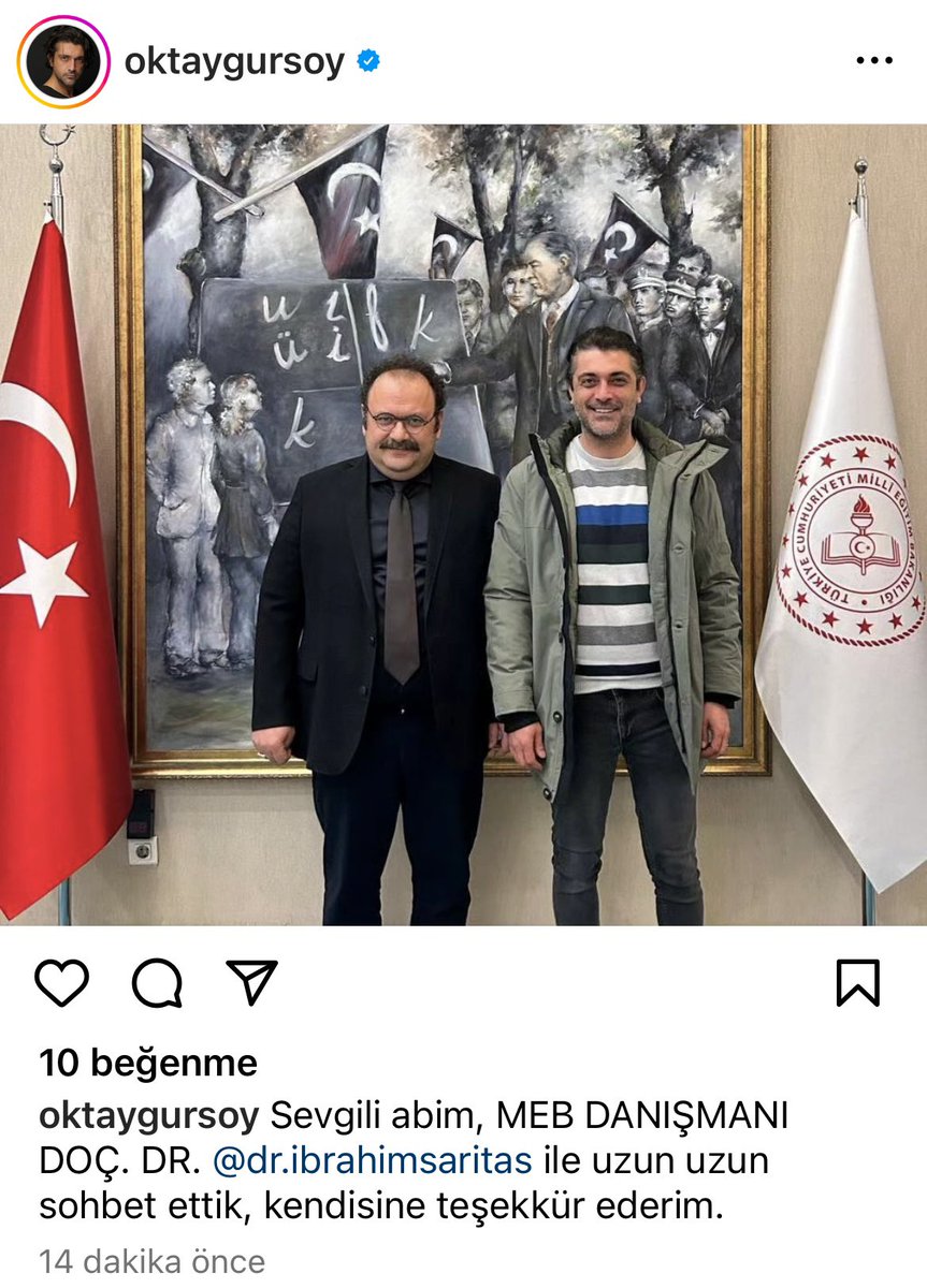 Değerli Kardeşim Tiyatro Sanatçısı Oktay Gürsoy ziyaretime geldi..Geçmişi yad ettik..Kendisine teşekkür ediyorum.. <a href="/oktaygursoy/">Oktay GÜRSOY</a>