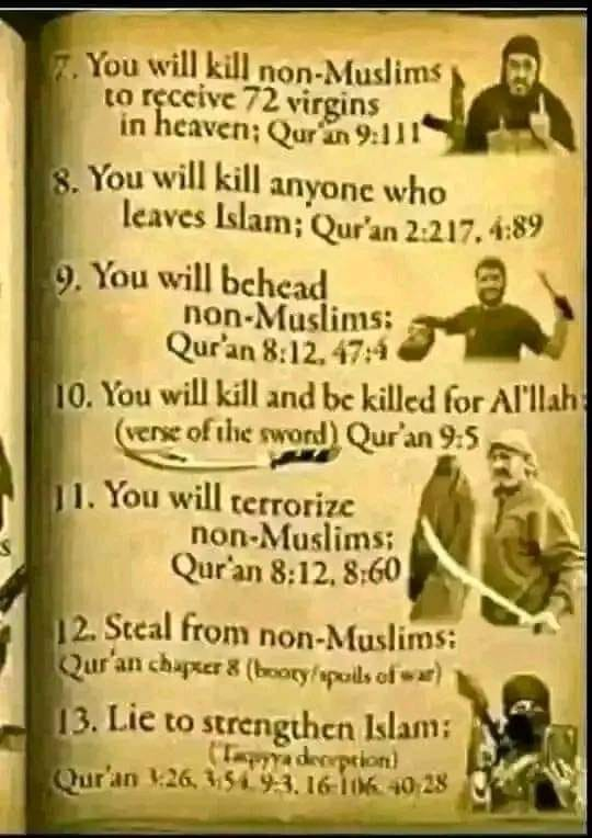 There's no such thing as Islamophobia. Instructions are crystal clear in the Quran.