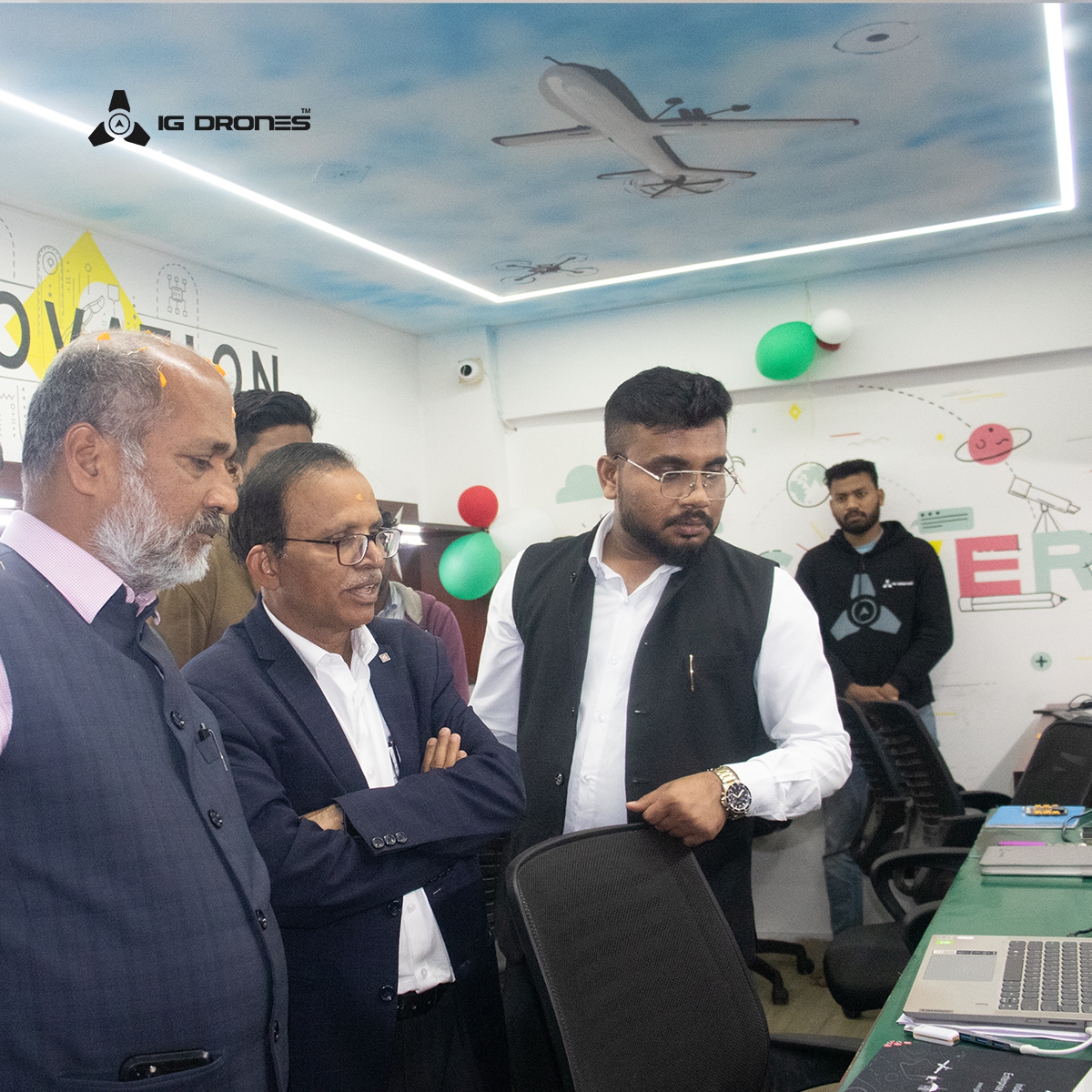 IGDrones's tweet image. Exploring the future of education & tech at IG Drones with Prof. Banshidhar Majhi, VC, VSSUT, and Prof. Amiya Kumar Rath, VC, BPUT.
#DroneTechnology #IndustryLeaders #TransformativeTechnology
#innovation #Ecosystem #technology #DroneTech #droneservices #dronesforgood #drones