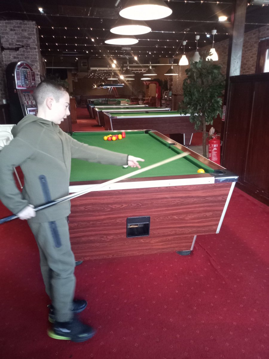 Gets a new cue for Christmas and turns into a pool shark. 😂