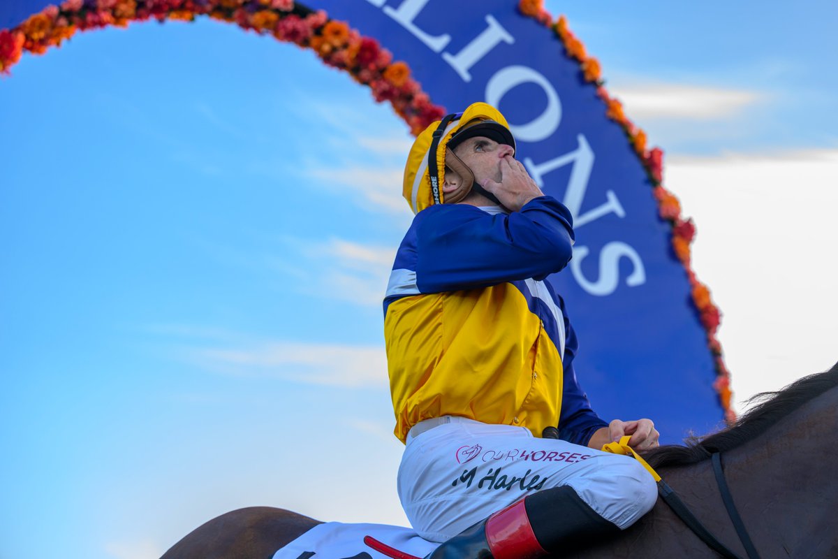 A year ago he missed two winning rides on MM Day after breaking his neck just days before the meeting. Today he won the $3 million Gold Coast Magic Millions 3YO Guineas. Congratulations Martin Harley! 
#Redemption #MMGC2024 #Magic 

PIC - <a href="/MMcInallyPhotos/">Michael McInally</a>.