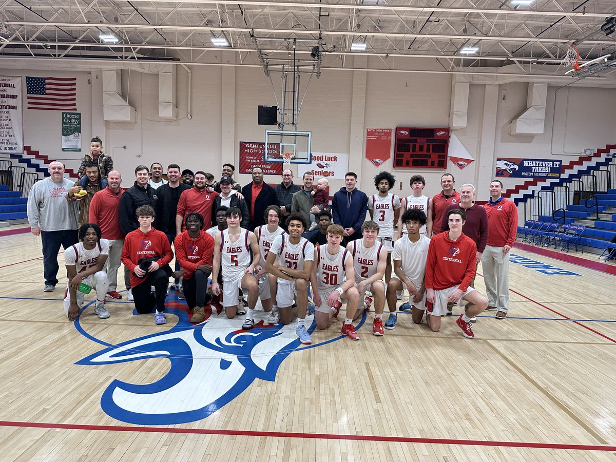 Centennial Athletics (@chseaglesports) on Twitter photo BEST NIGHT EVER…ALUMNI NIGHT…PRESENT & PAST TOGETHER!!! Congrats Eagles on defeating the Golden Bears Friday Night, 70-60. Thanks Alumni for coming out & for the Tradition of Excellence you started for our boys basketball program!  Congrats Players &  Coaches #EaglePride BEST NIGHT EVER…ALUMNI NIGHT…PRESENT & PAST TOGETHER!!! Congrats Eagles on defeating the Golden Bears Friday Night, 70-60. Thanks Alumni for coming out & for the Tradition of Excellence you started for our boys basketball program!  Congrats Players &  Coaches #EaglePride