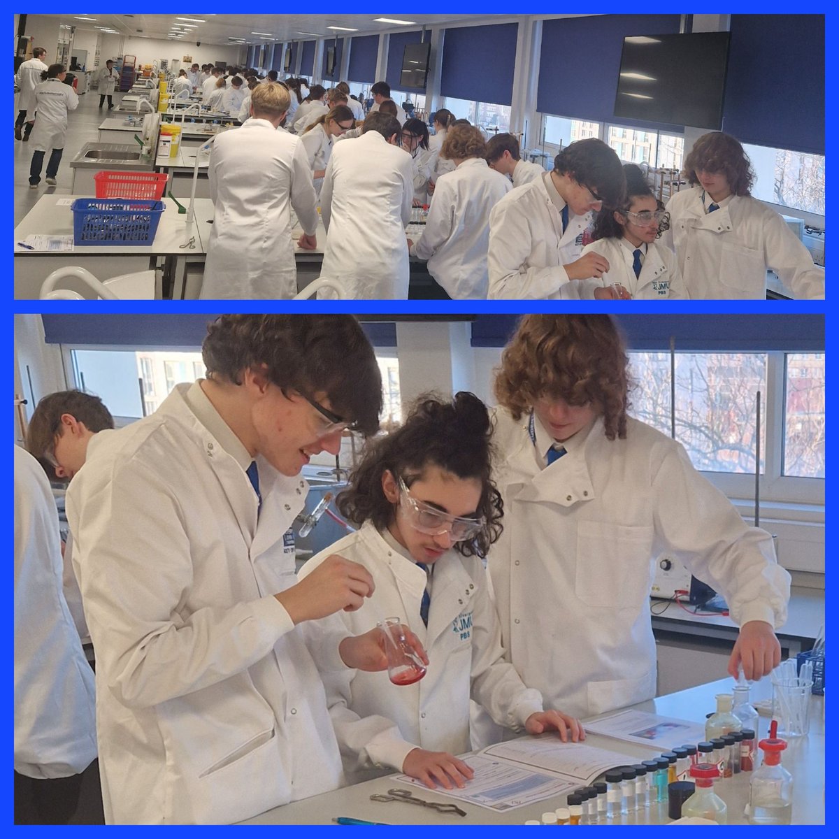 Revising 'all things ionic' at JMU. 32 yr11 students had a great day using the labs to revise practically and the lecture halls to revise theory and exam practice pt2
@LJMUAbsChem @Grange_School @ShapingFutures_