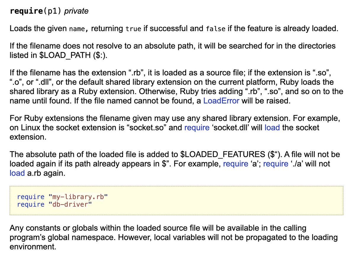 In case you wondered how require works #rubylang