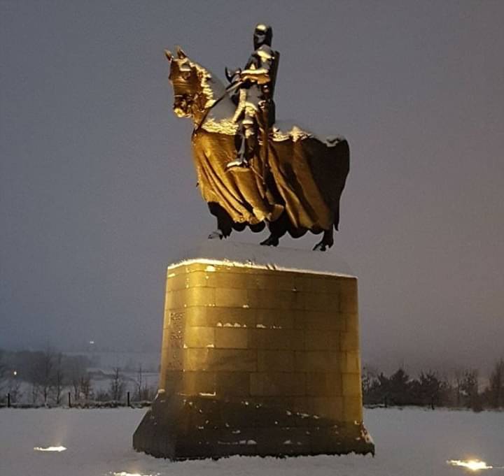 Bannockburn magic #snow #RobertTheBruce