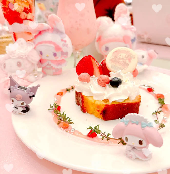 サンリオキャラクターズガーデンカフェ行ってきました〜! マイメロディ×ドーリーミックスコラボメニュー全部可愛かった&美味しかった꒰ঌᐢ.ˬ.ᐢ໒꒱