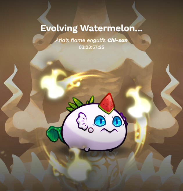 ChanDaerin4707's tweet photo. My Sabrina got her first evolved part, she's def looking good. While, two more lvl 20 axies to evolved on the way, Chi-San and Silva Edoneh! π«‘
#AxieInfinity #AxiePartsEvolution https://t.co/o77lH9awlF
