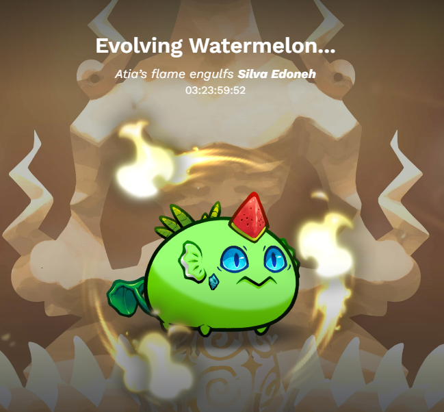 ChanDaerin4707's tweet photo. My Sabrina got her first evolved part, she's def looking good. While, two more lvl 20 axies to evolved on the way, Chi-San and Silva Edoneh! π«‘
#AxieInfinity #AxiePartsEvolution https://t.co/o77lH9awlF
