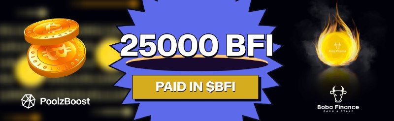 PoolzBoost (@poolzboost) on Twitter photo 📣 <a href="/RealBobaFinance/">Boba Finance</a> Boost Campaign is LIVE
💰 Prize Pool: 25,000 $BFI (worth $2,000 at #IDO price)
🔥 Reward Method:
- Lucky Draw (300 winners)
- Top Leaderboard (200 winners)
⏳ 13th Jan - 13th Feb
🔗 Link: poolz.finance/boost/71
Step into the world of limitless 📣 <a href="/RealBobaFinance/">Boba Finance</a> Boost Campaign is LIVE
💰 Prize Pool: 25,000 $BFI (worth $2,000 at #IDO price)
🔥 Reward Method:
- Lucky Draw (300 winners)
- Top Leaderboard (200 winners)
⏳ 13th Jan - 13th Feb
🔗 Link: poolz.finance/boost/71
Step into the world of limitless
